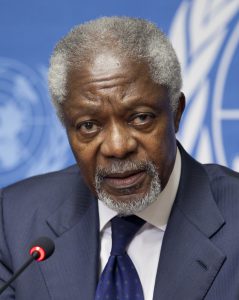 Kofi Annan: "Ik sta volledig machteloos"