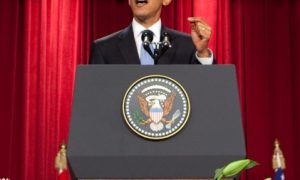 Obama speecht op afstudeerceremonie van kleuterschool in Wilsele