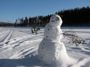 In Riemst is men er toch in geslaagd een sneeuwman te maken. (Foto: Petritap - CC BY-SA 3.0)