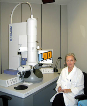 Dankzij de elektronenmicroscoop kan men in Gent tegenwoordig ook LDD bestuderen.