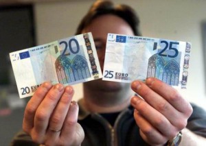 De FOD Financiën berekent geheel automatisch het bedrag dat op de lege coupures gedrukt moet worden.