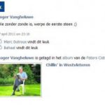 Facebook verwijdert profiel Roger Vangheluwe