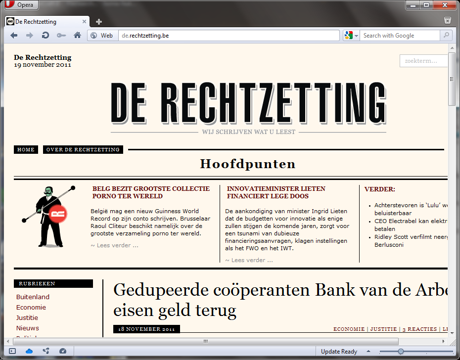 De Rechtzetting stapt naar de rechtbank.